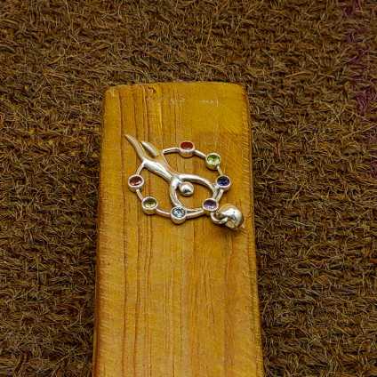 7 Chakra Angel 925 Silver Boho Necklace Designer Pendant