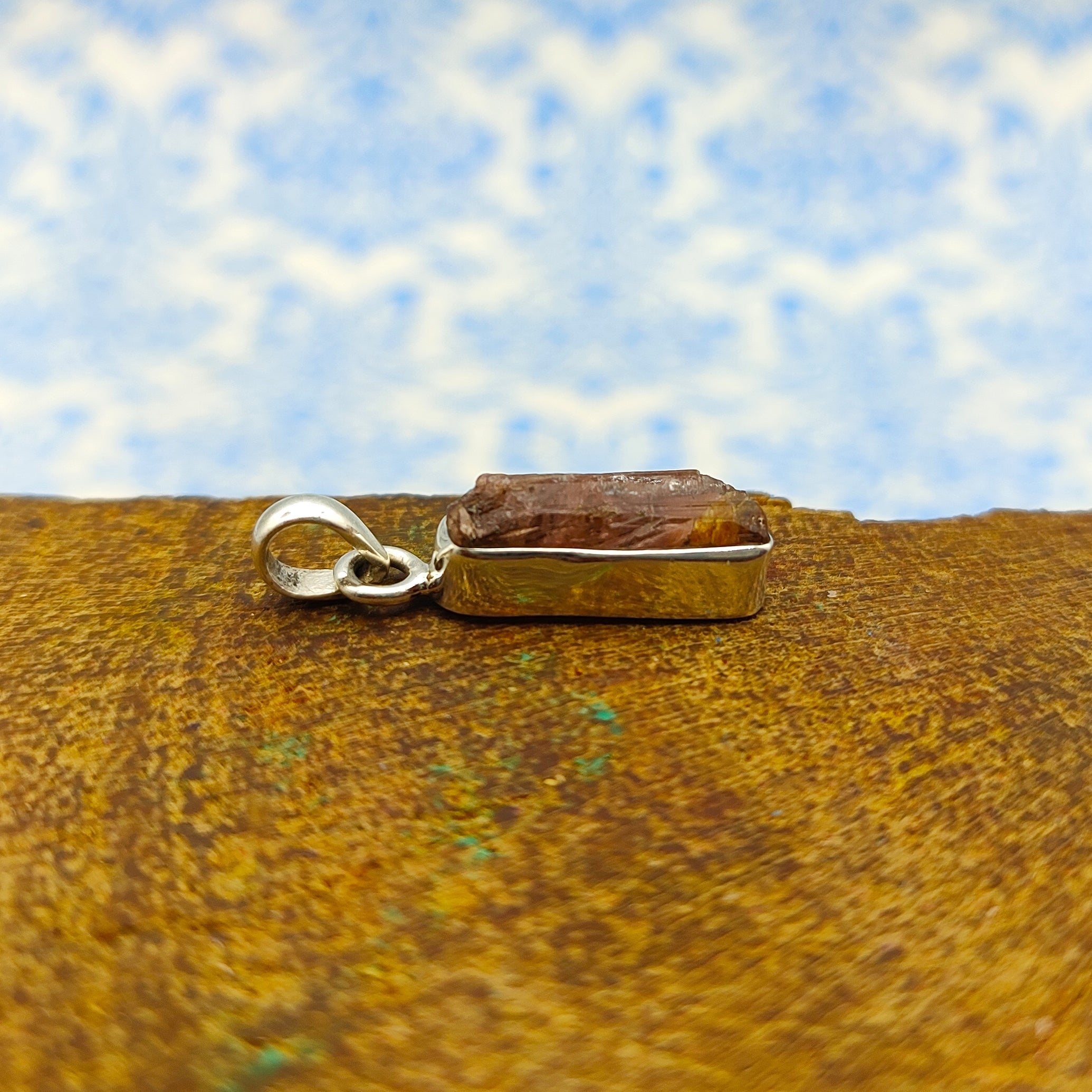Sunstone Nepali Bohemian Handmade Silver Pendant