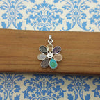 925 Sterling Silver 7 Chakra Pendant – Natural Gemstone Healing Energy Necklace