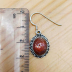 Natural Sunstone Bohemian Designer Earring 925 Solid Silver