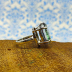 Claw Prong Design 925 Sterling Silver Handmade Mystic Topaz Ring