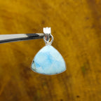 Larimar Nepali Bohemian Handmade Silver Pendant