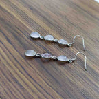 Oval Rose Quartz 925 Sterling Silver Earrings