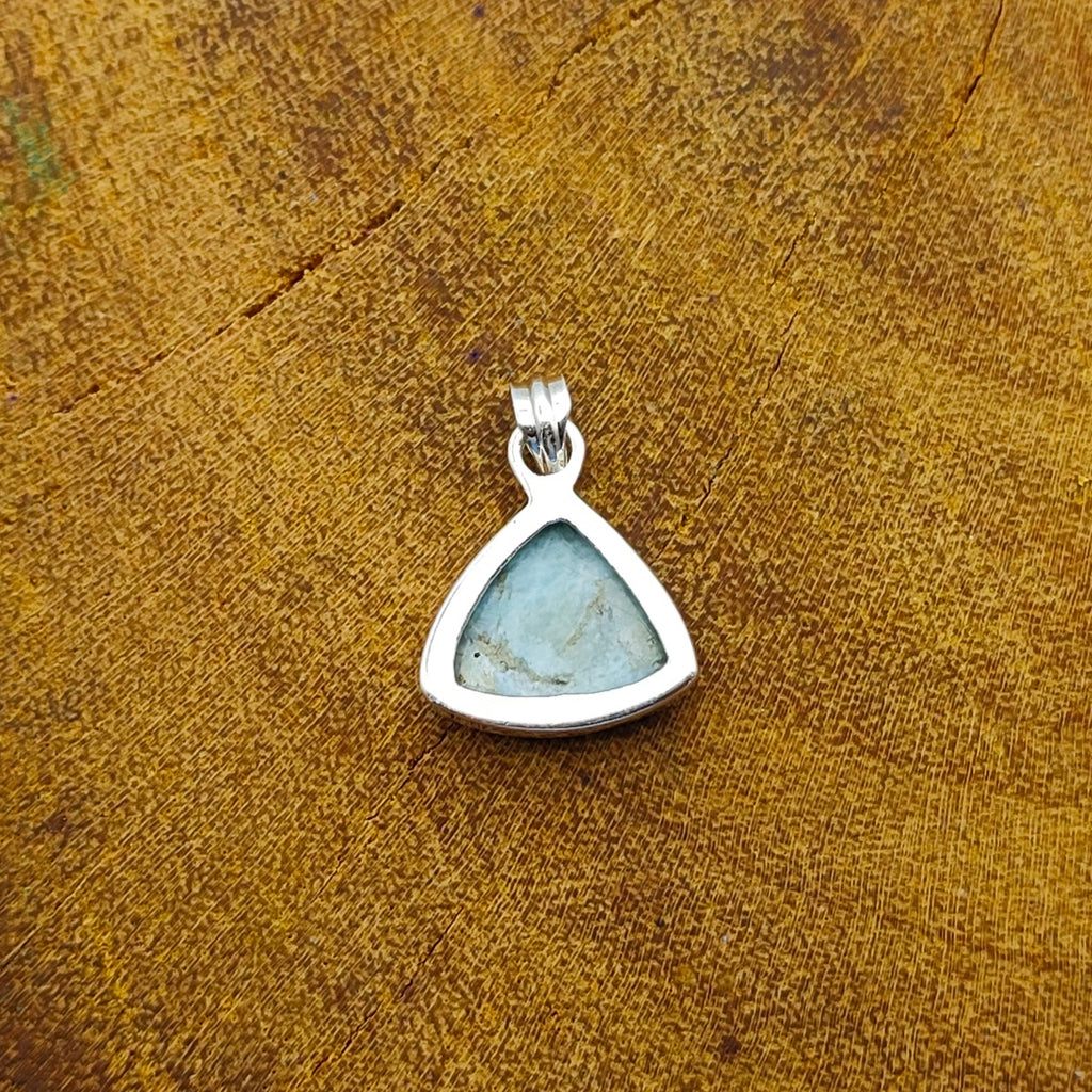 Larimar Nepali Bohemian Handmade Silver Pendant