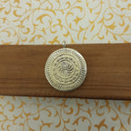 Shree Nath Ji Hand-Painted Pendant in 925 Sterling Silver – Divine Krishna Art Frame