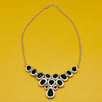 Green Onyx 925 Silver Custom Necklace High Polish Gift India