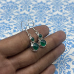 Natural Green Onyx 925 Sterling Silver Earrings – Fine Handcrafted Jewelry