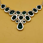 Green Onyx 925 Silver Custom Necklace High Polish Gift India