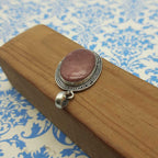 Rhodonite 925 Sterling Silver Handmade Nepali Bohemian Statement Jewelry