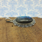 Labradorite 925 Sterling Silver Handmade Nepali Bohemian Flash Jewelry