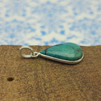 Tibetan Turquoise 925 Silver Drop Pendant Necklace Wholesale