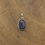 Faceted Amethyst 925 Silver Pendant Fashion Wholesale India
