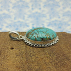 Tibetan Turquoise 925 Sterling Silver Handmade Nepali Tribal Bohemian Jewelry