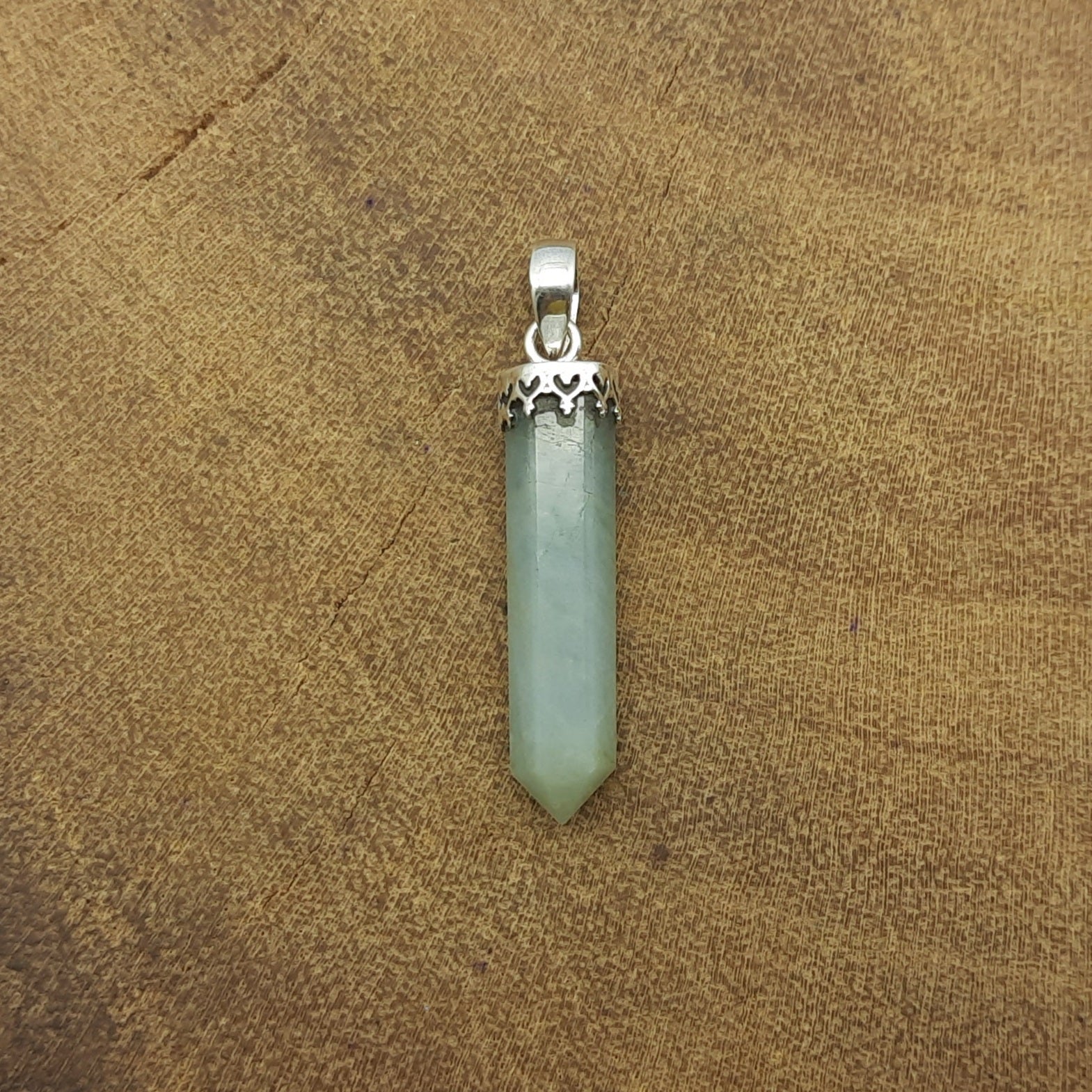 Amazonite 925 Silver Antique Style Gemstone Pendant