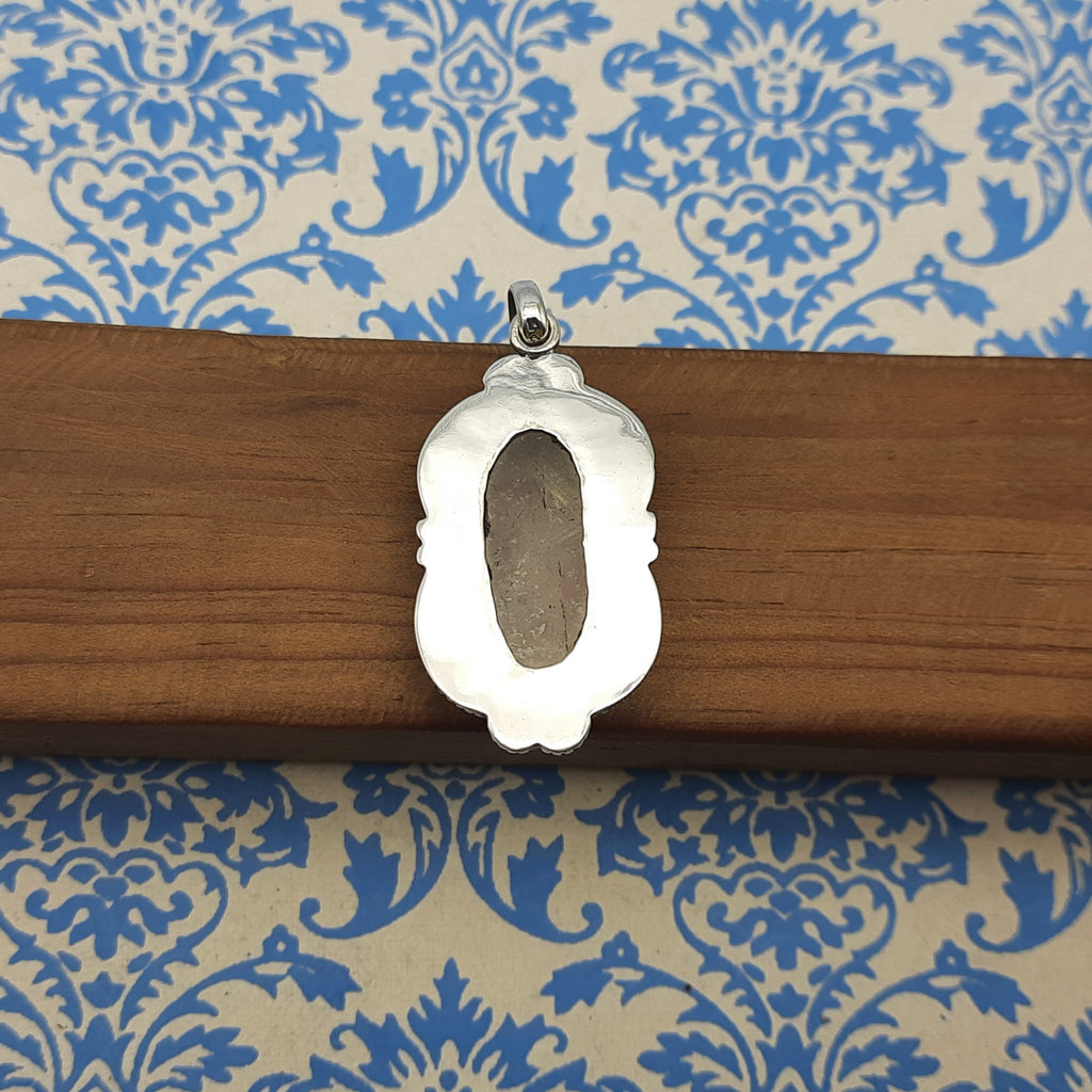 Rutilated Quartz 925 Sterling Silver Handmade Nepali Artisan Statement Jewelry