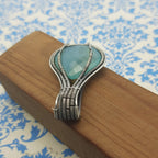 Aqua Chalcedony 925 Sterling Silver Handmade Nepali Bohemian Elegant Jewelry
