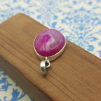 Window Druzy 925 Sterling Silver Handmade Nepali Bohemian Sparkle Jewelry