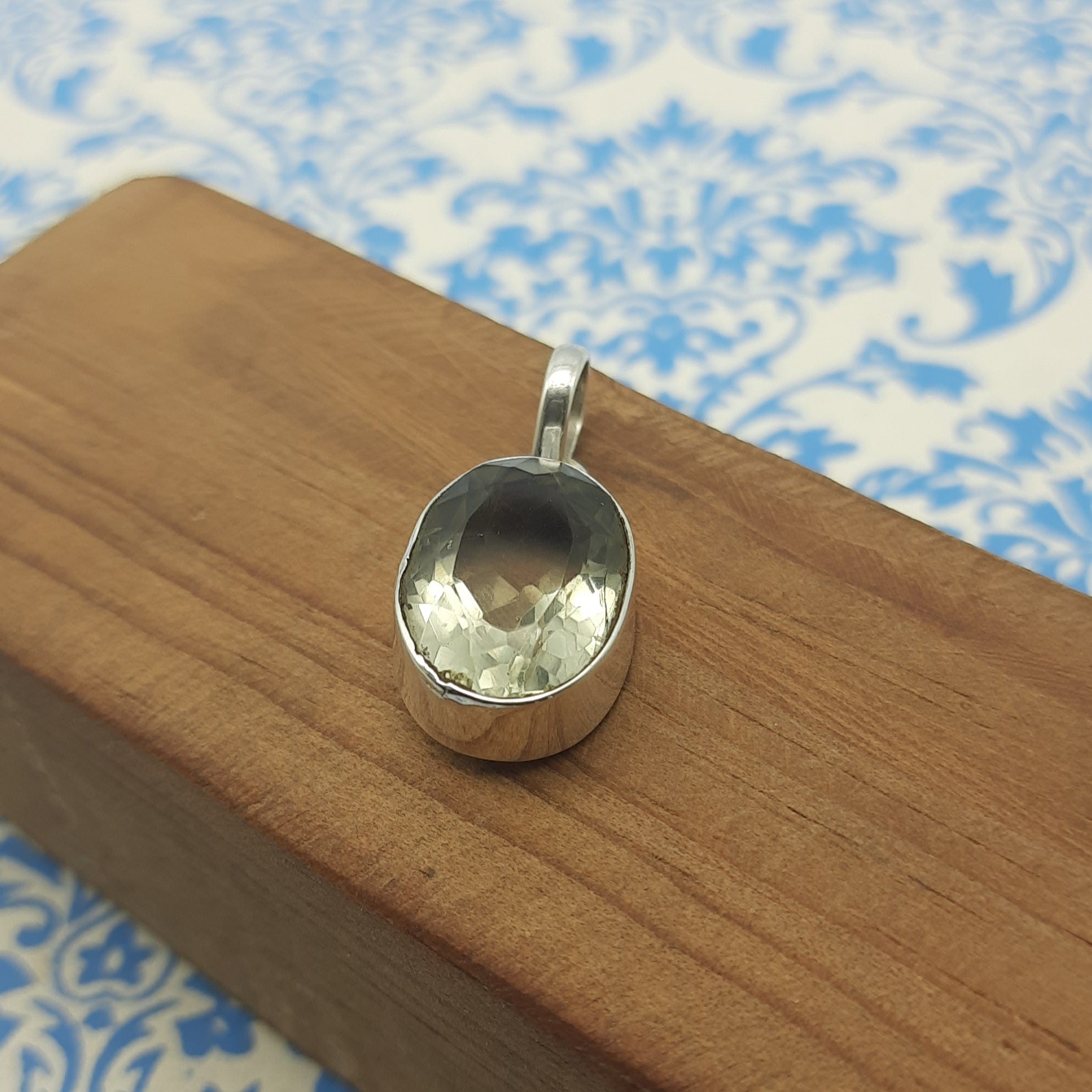 Green Amethyst 925 Sterling Silver Handmade Nepali Bohemian Fine Jewelry