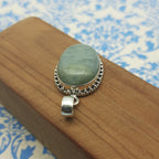Aquamarine 925 Sterling Silver Handmade Nepali Bohemian Ocean-Inspired Jewelry