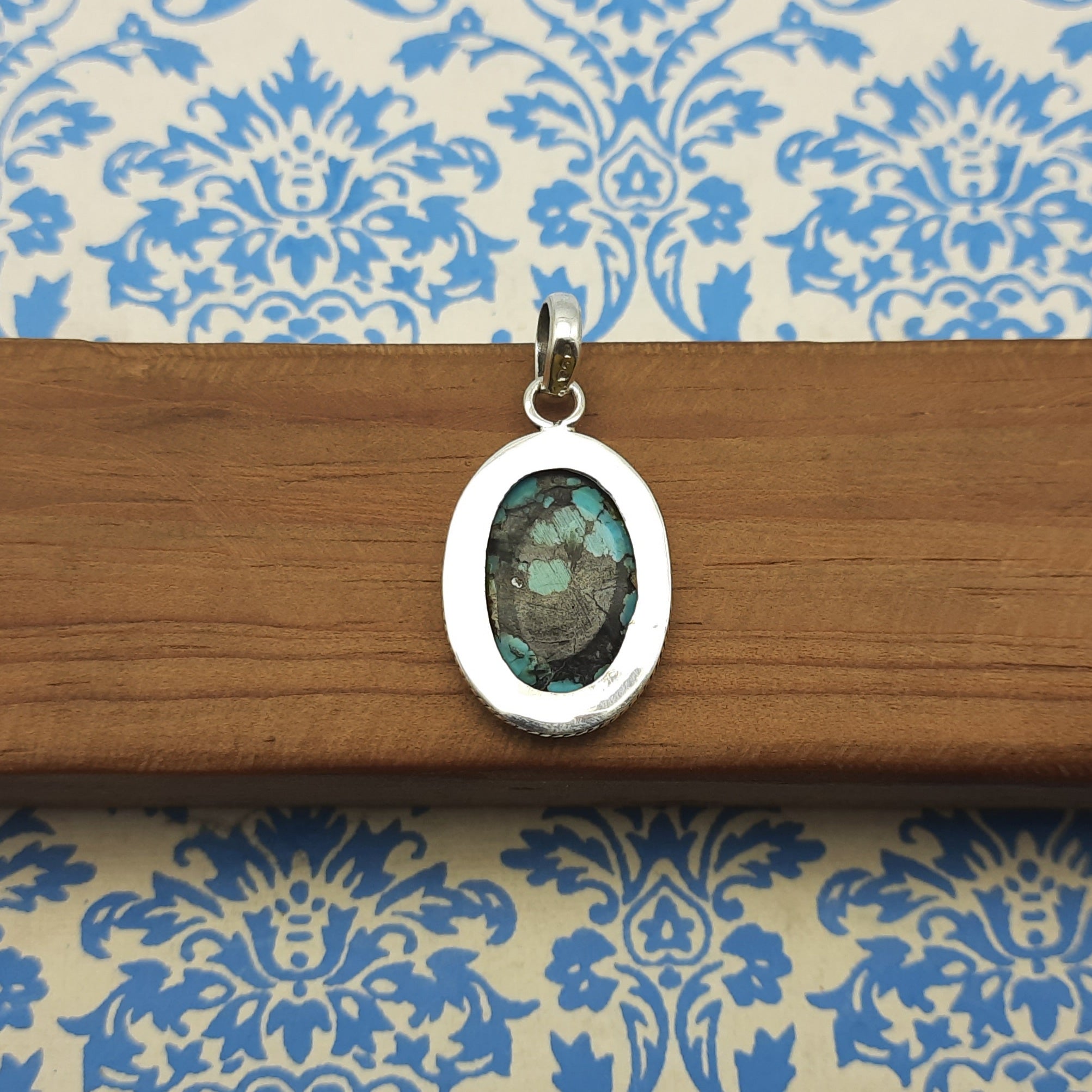Tibetan Turquoise 925 Sterling Silver Handmade Nepali Bohemian Tribal Jewelry