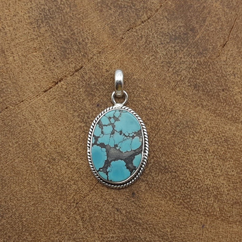 Tibetan Turquoise 925 Sterling Silver Handmade Nepali Bohemian Tribal Jewelry