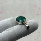Tibetan Turquoise 925 Sterling Silver Pendant – Bohemian Designer Pendant