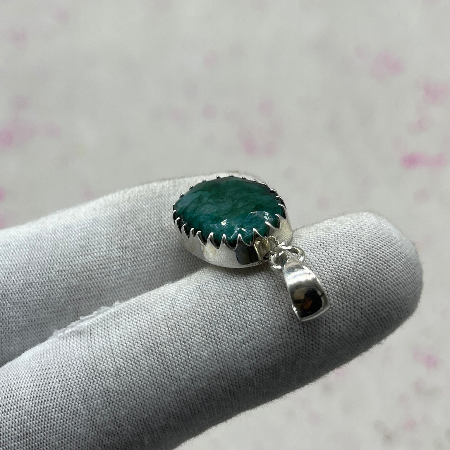 Tibetan Turquoise 925 Sterling Silver Pendant – Bohemian Designer Pendant
