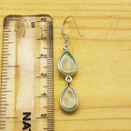 Prehnite Gemstone Dangle Earrings – Elegant Drop Style