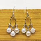 Pearl Statement Earrings – Handmade Jewelry