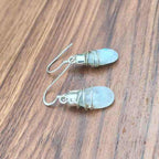 Wirewrapped Moonstone Ring In 925 Silver