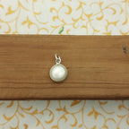 925 Sterling Silver Pearl Pendant – Natural Gemstone Bezel Set | Astrology Healing Jewelry