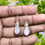 Wirewrapped Moonstone Ring In 925 Silver