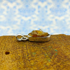 Citrine Nepali Bohemian Handmade Silver Pendant