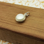 925 Sterling Silver Pearl Pendant – Natural Gemstone Bezel Set | Astrology Healing Jewelry
