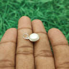 925 Sterling Silver Pearl Pendant – Natural Gemstone Bezel Set | Astrology Healing Jewelry