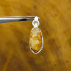Citrine Nepali Bohemian Handmade Silver Pendant
