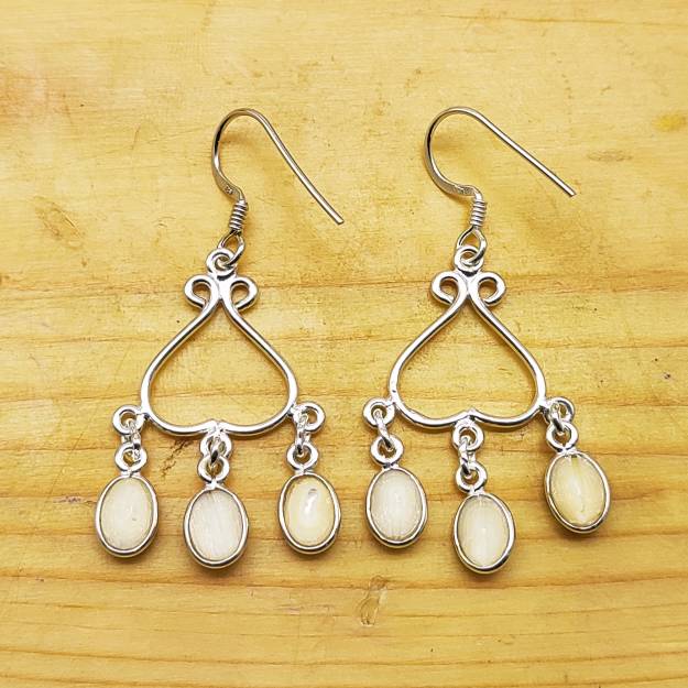 Handcrafted Pearl Dangle Earring –Minimal Boho Design