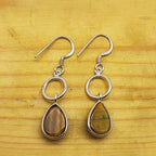 Designer Tiger Eye Earrings – 925 Sterling Silver Drop Designs