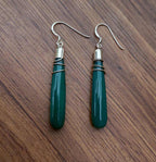 Wirewrapped Green Onyx Ring In 925 Silver