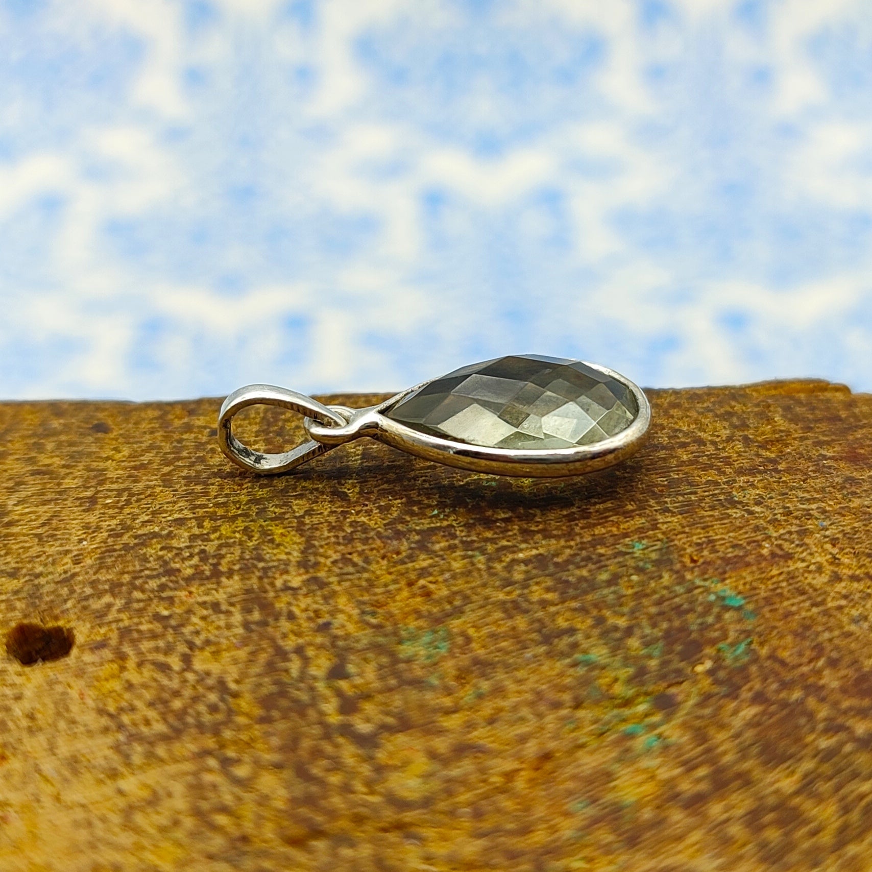 Green Amethyst Nepali Bohemian Handmade Silver Pendant