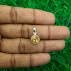 925 Sterling Silver Citrine Pendant – Natural Faceted Gemstone Bezel Set | Prosperity Crystal Jewelry