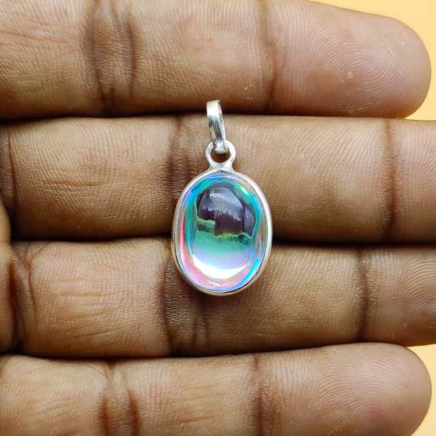 Swarovski Crystal 925 Silver Dainty Bezel Necklace