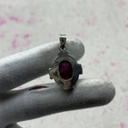 Dyed Ruby 925 Sterling Silver Pendant – Designer Silver Jewelry