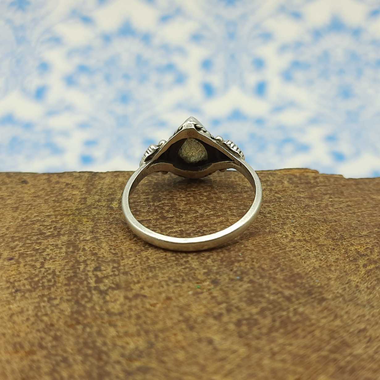 925 Sterling Silver Labradorite Gemstone Fancy Ring For Women