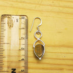 925 Silver Tiger Eye Drop Earrings – Minimalist Statement Jewelry