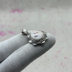 Pink Larimar 925 Sterling Silver Pendant – Bohemian Designer Jewelry
