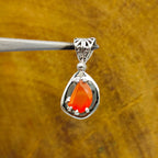 Carnelian Nepali Bohemian Handmade Silver Pendant