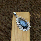 Stick Agate 925 Silver Southwestern Pendant Necklace