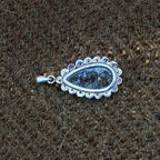 Stick Agate 925 Silver Southwestern Pendant Necklace