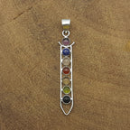 7 Chakra 925 Silver Healing Pendant Necklace